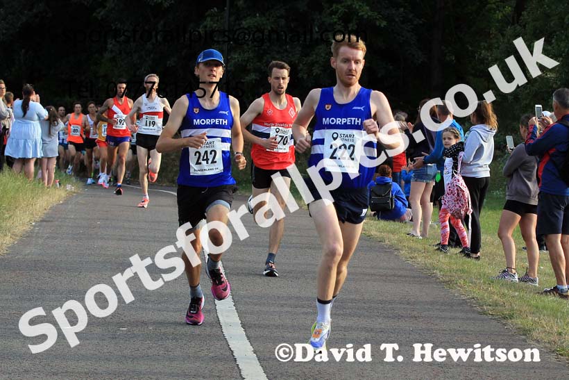 Mens 2022 Sunderland 5k Road Races, Silksworth, Sunderland, Thursday, july 21st, Photo: David T. Hewitson/Sports for All Pics